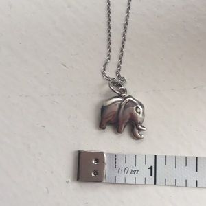Silver Elephant Necklace